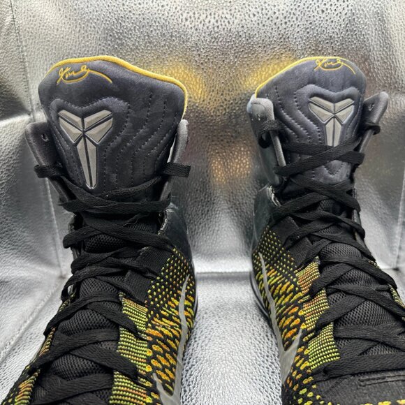 Size 13 Nike Kobe 9 Elite Inspiration Black Yellow Mens Sneakers‎ 630847-004 - Picture 4 of 12